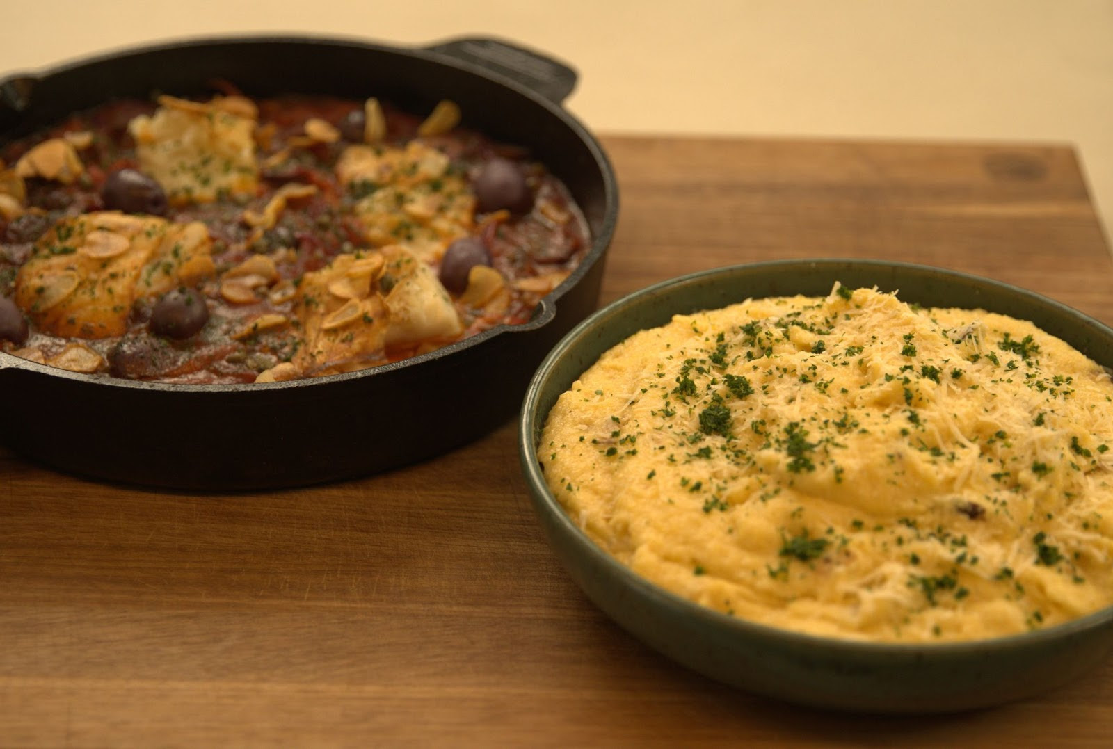 Melhores receitas para a Páscoa bacalhau mediterrâneo e polenta cremosa trufada